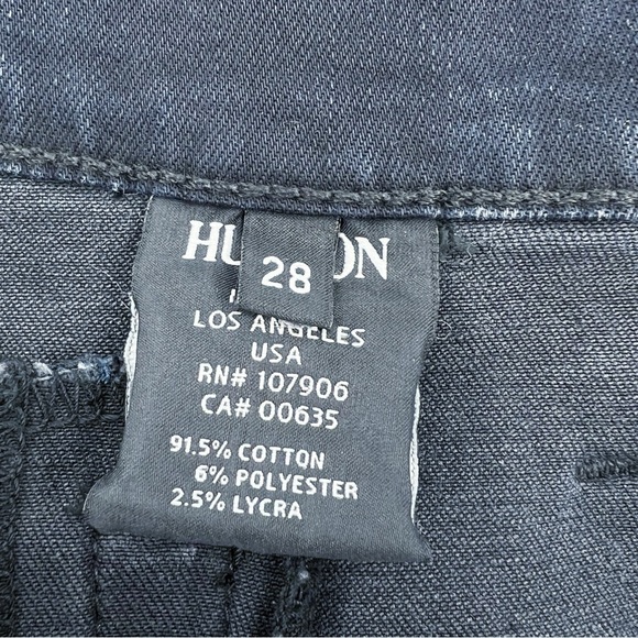 Hudson Jeans Stark Moto Pant Skinny Blue Wild Dark Wash Blue Size 28 (6) New NWT - Picture 7 of 12